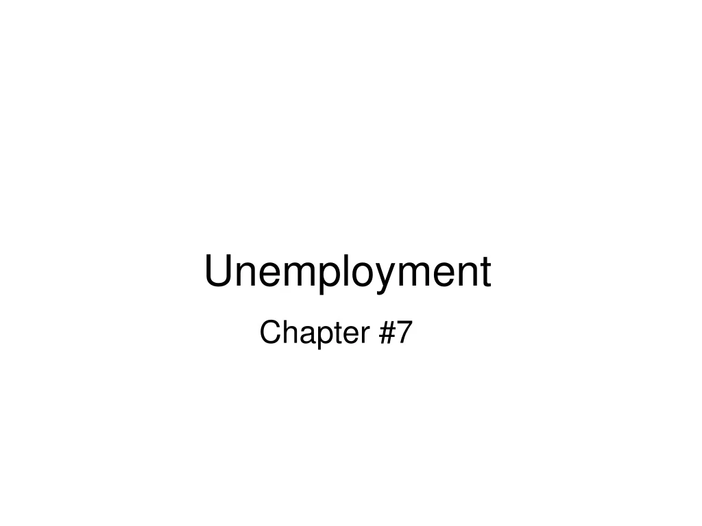 unemployment