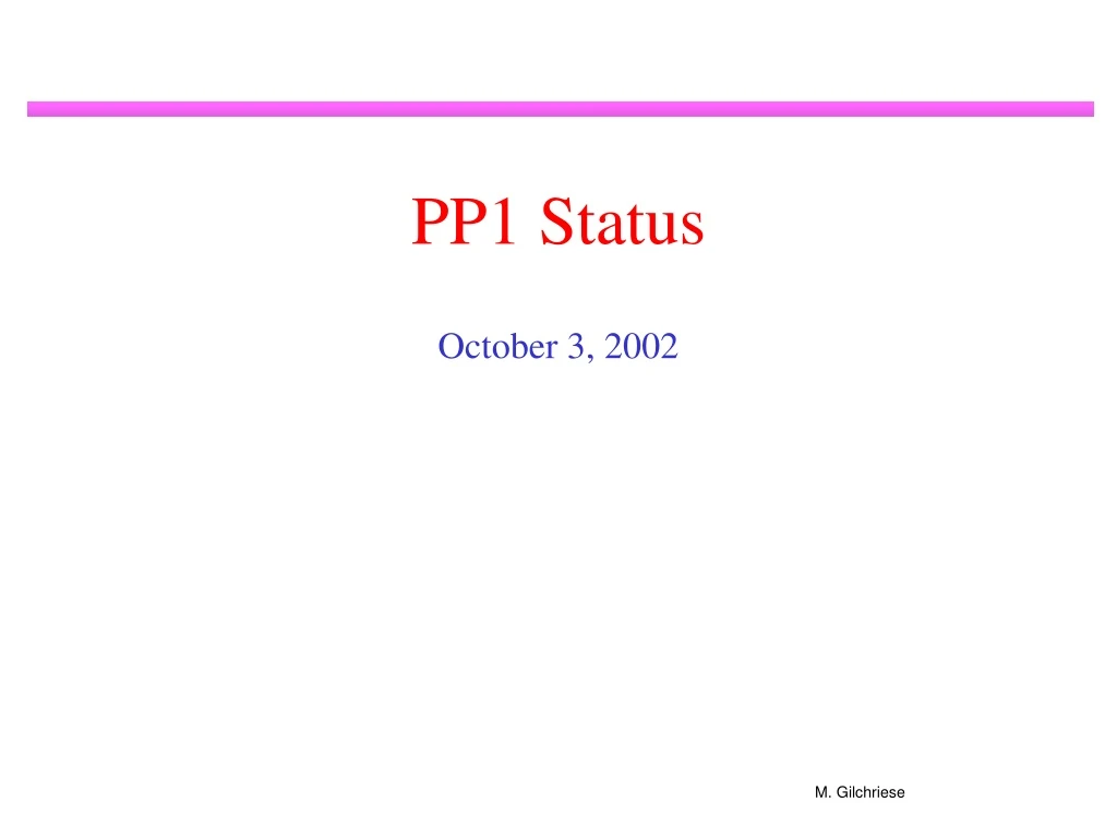 pp1 status