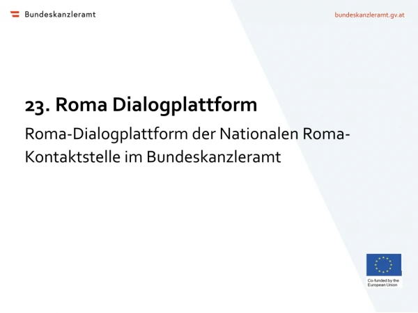 23. Roma Dialogplattform