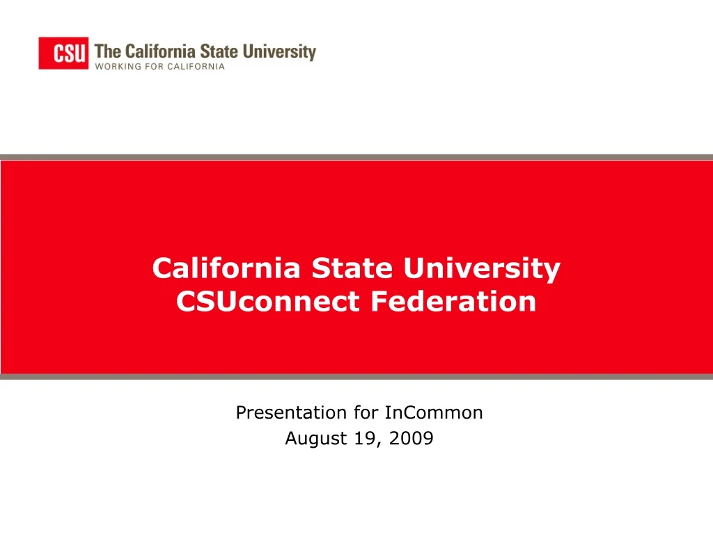 california state university csuconnect federation
