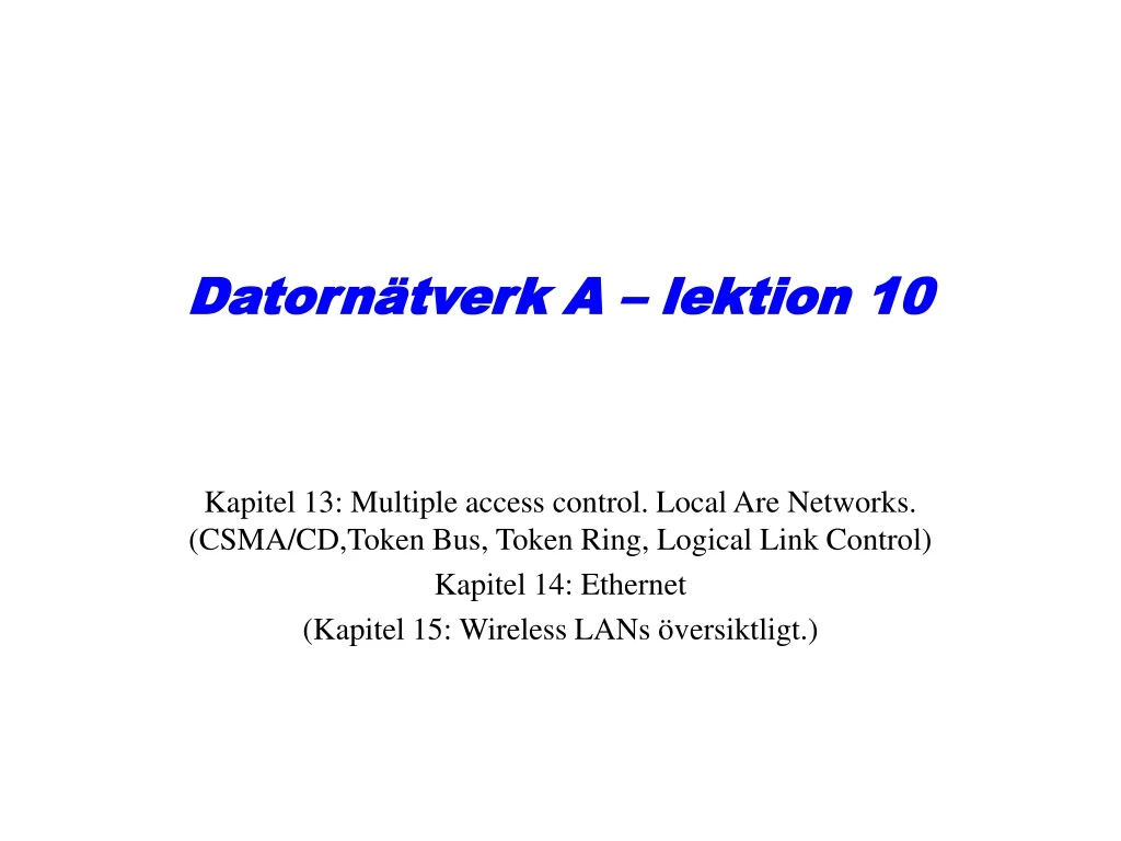 datorn tverk a lektion 10