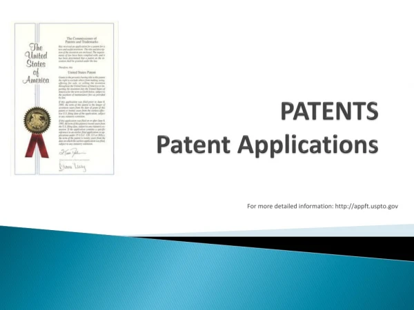PATENTS Patent Applications