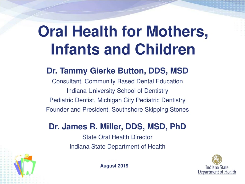 oral health for mothers infants and children