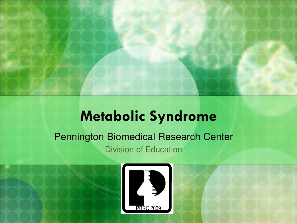 metabolic syndrome