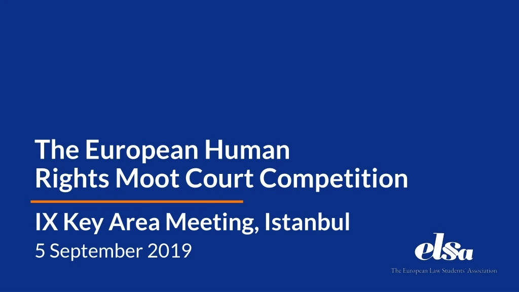 the european human rights moot court competition