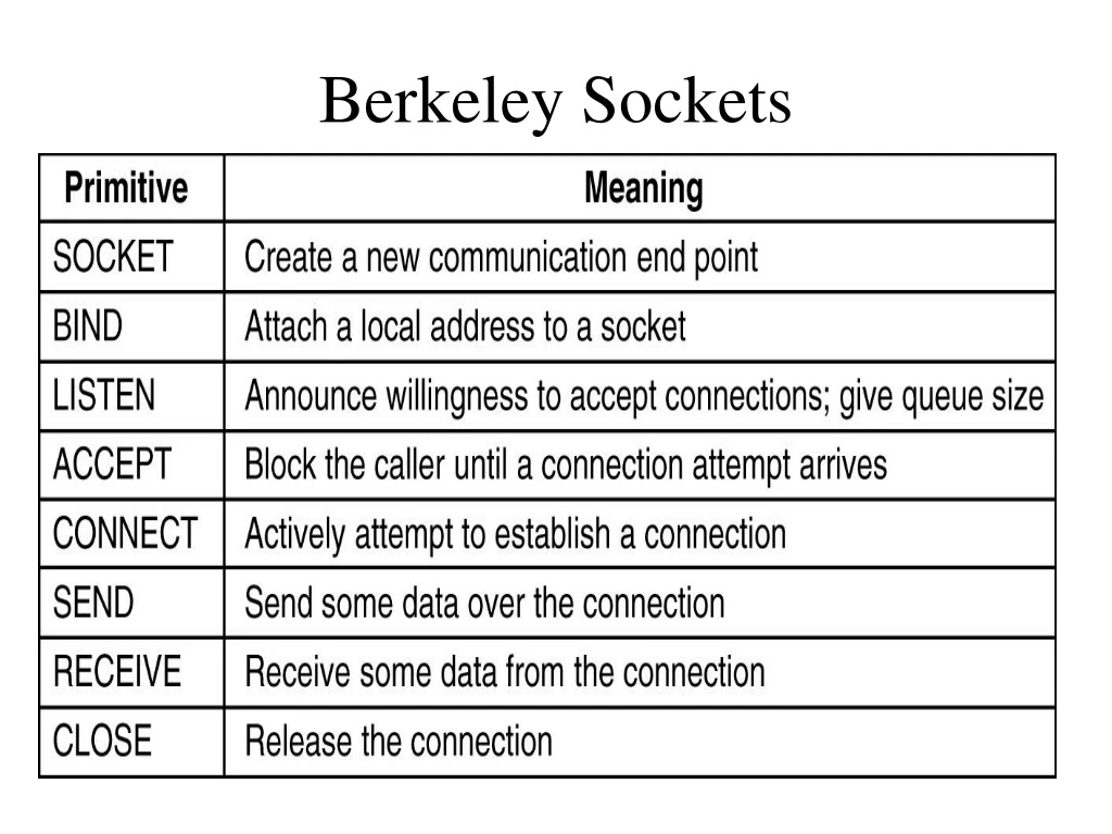 berkeley sockets