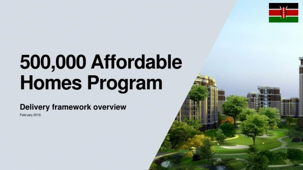 500,000 Affordable Homes Program