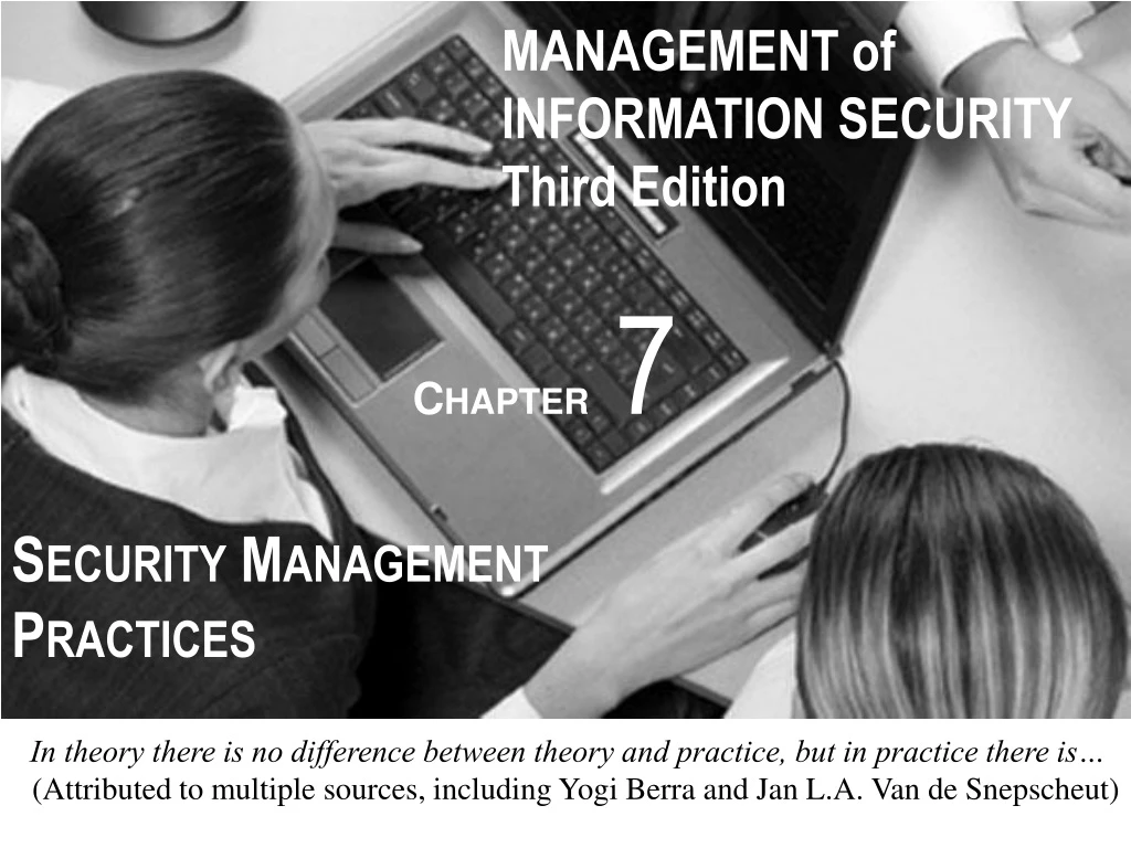 management of information security third edition