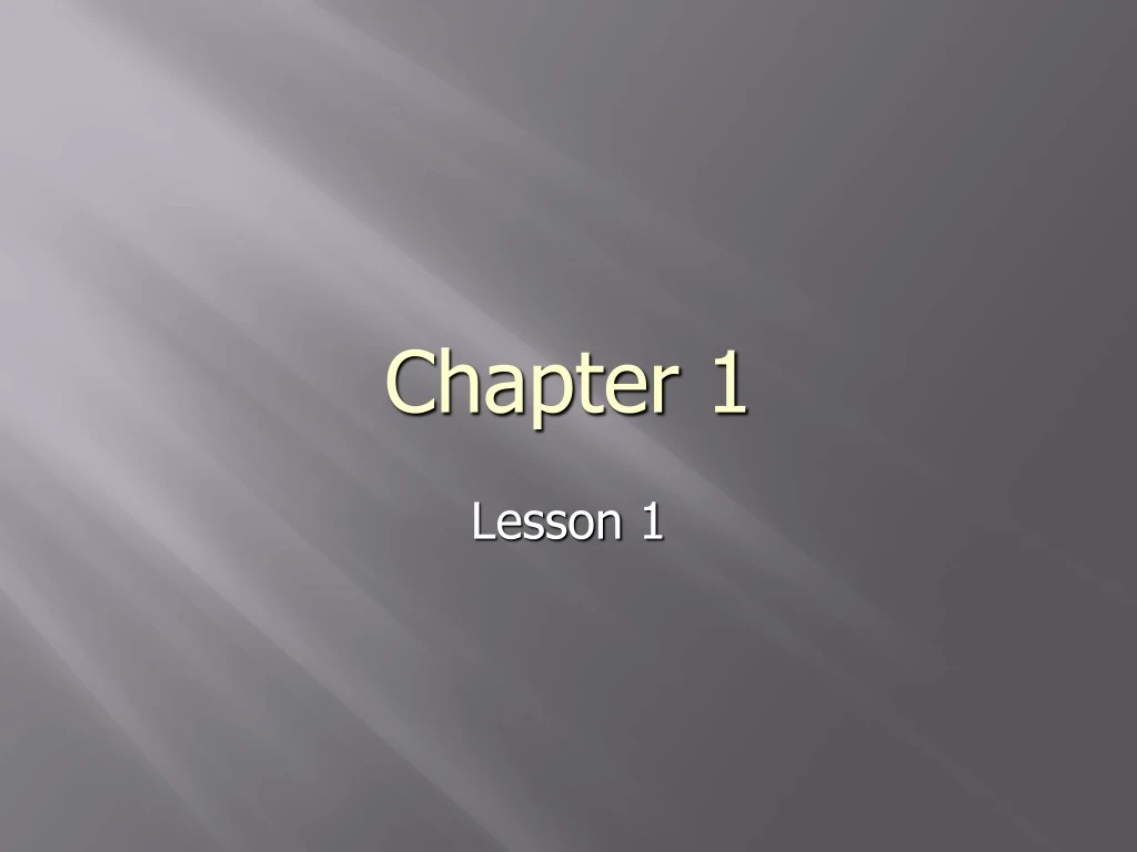 chapter 1