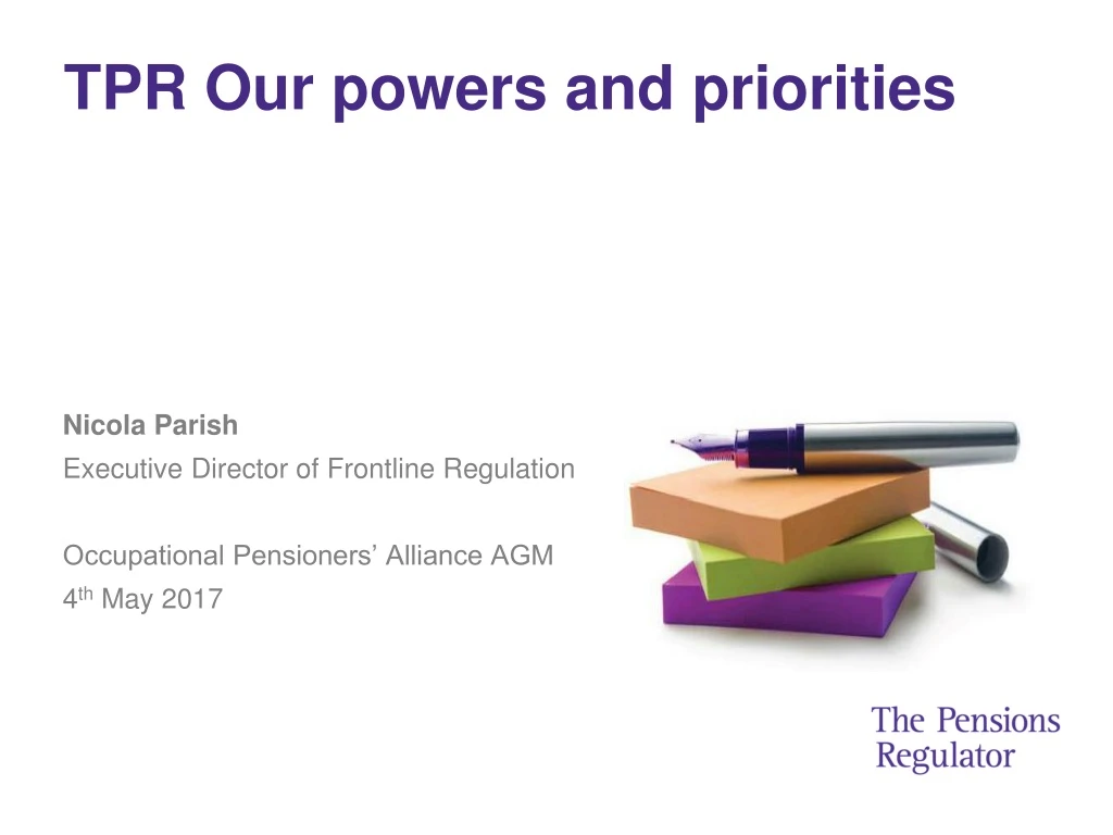 tpr our powers and priorities