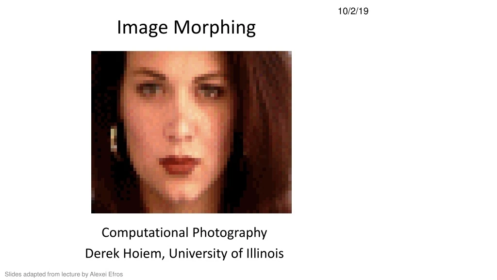 image morphing