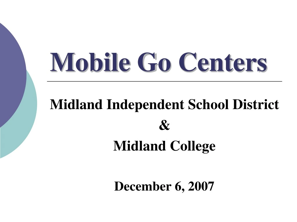 mobile go centers