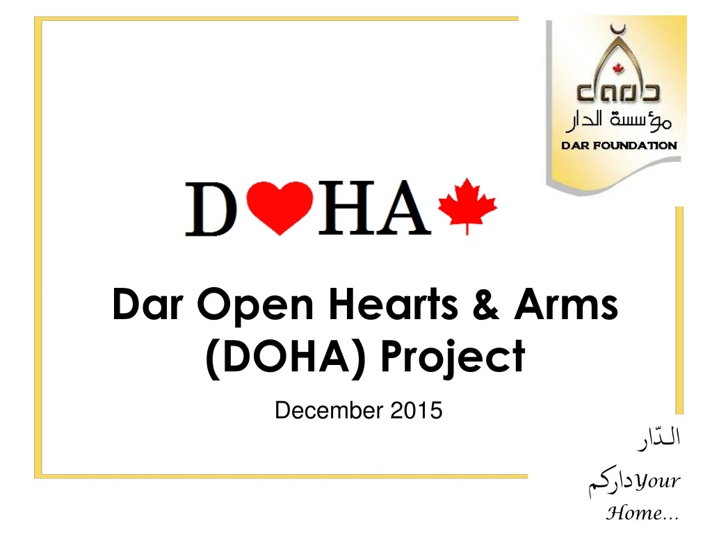 dar open hearts arms doha project