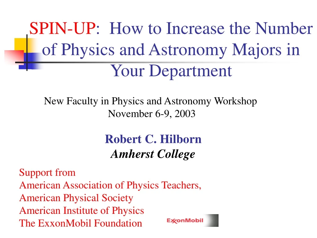 spin up how to increase the number of physics
