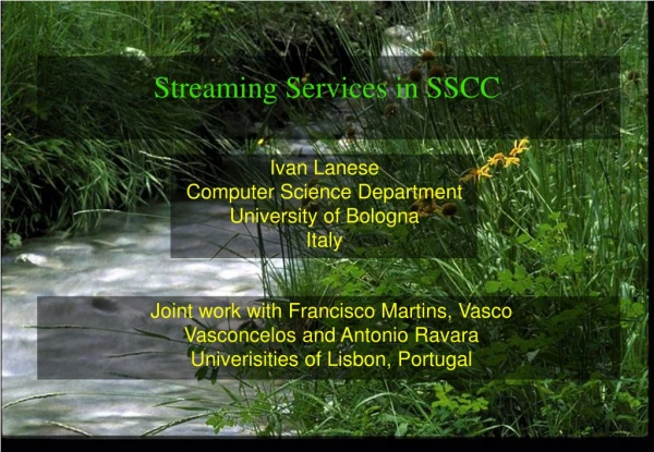 Streaming Services in SSCC