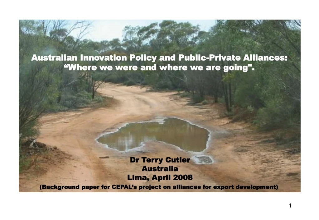 australian innovation policy and public private