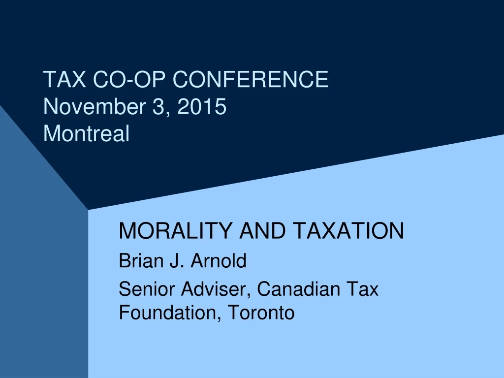 tax co op conference november 3 2015 montreal