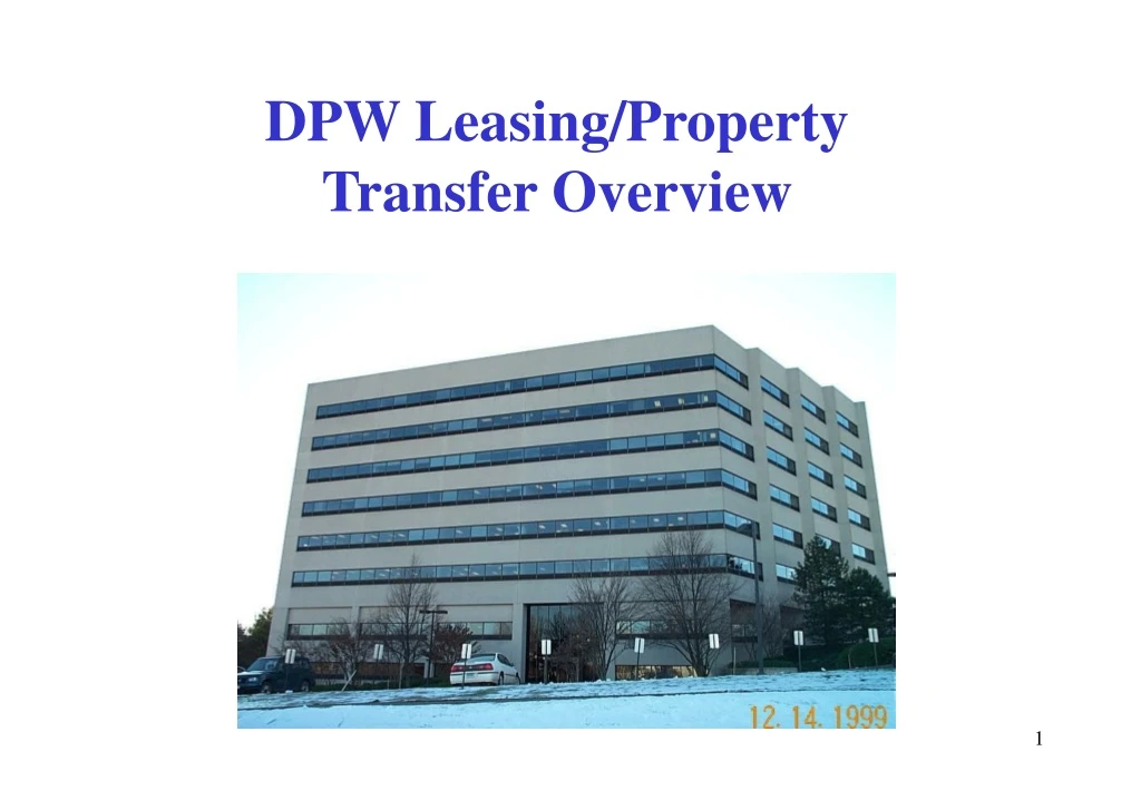 dpw leasing property transfer overview