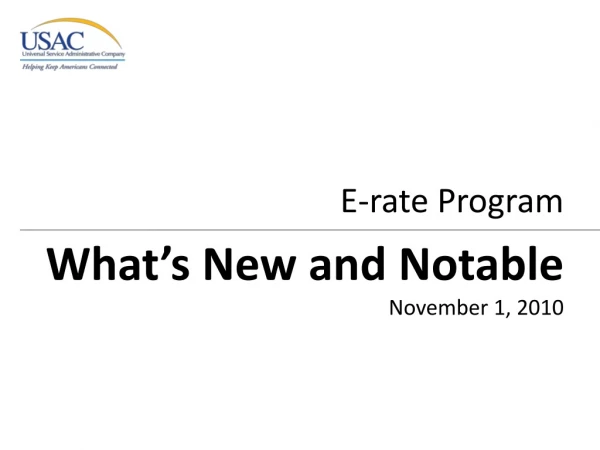 E-rate Program