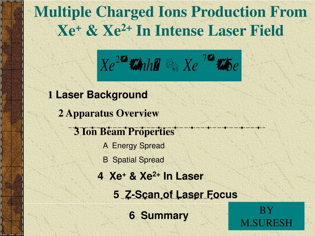 multiple charged ions production from