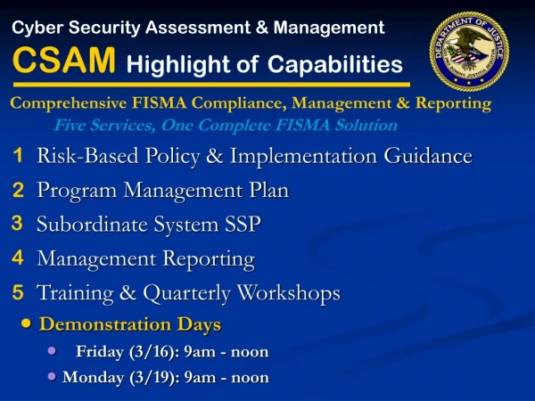 Risk-Based Policy &amp; Implementation Guidance    Program Management Plan