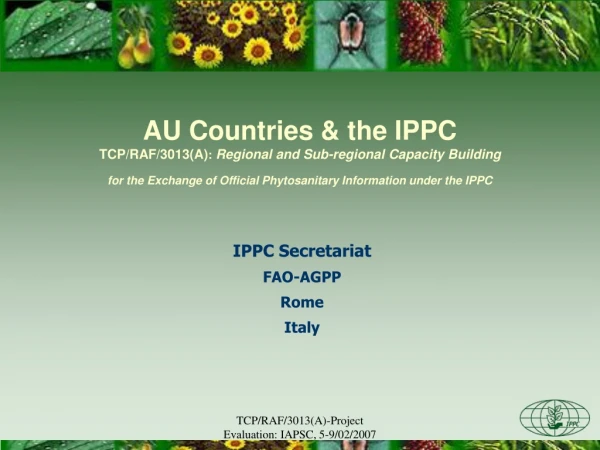 IPPC Secretariat FAO-AGPP Rome Italy