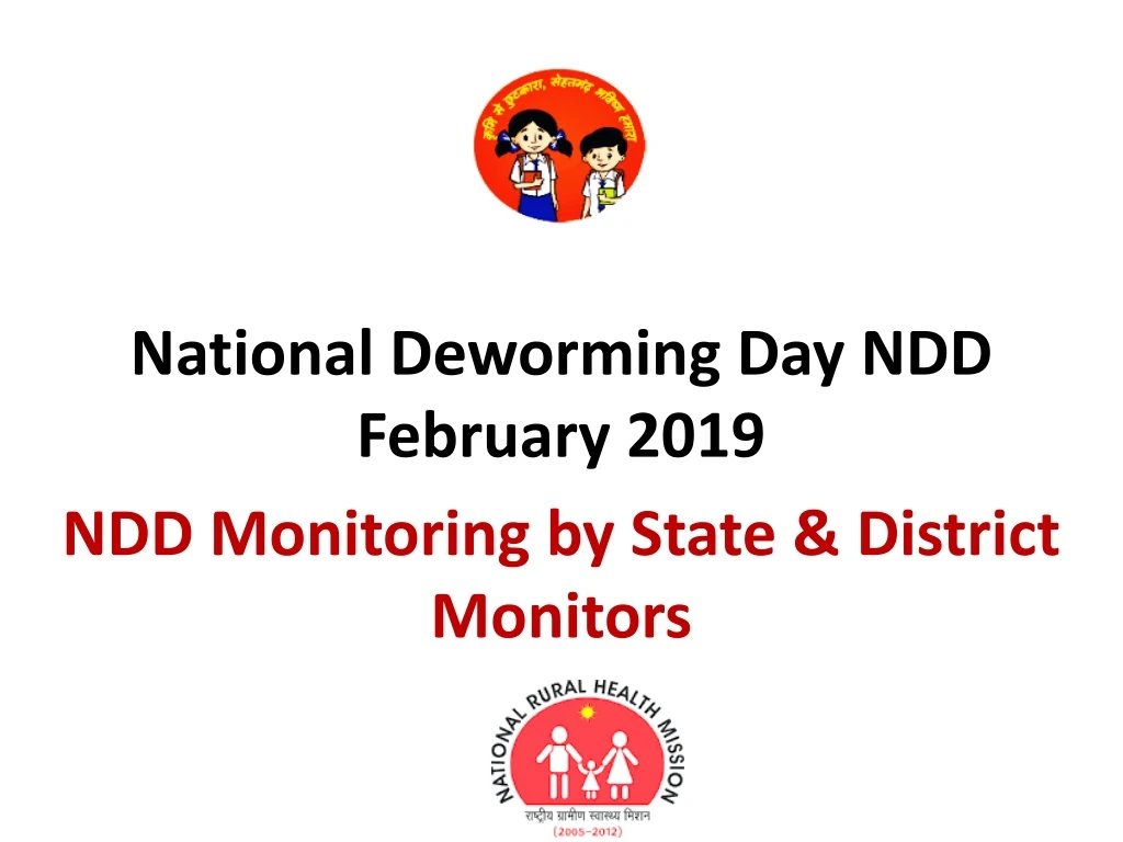 ndd monitoring by state district monitors