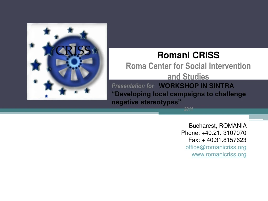 romani criss roma center for social intervention