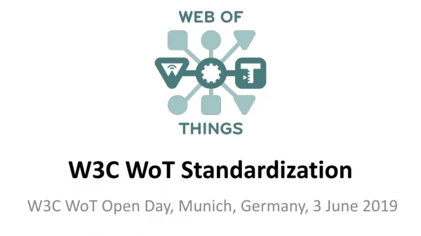 W3C WoT Standardization