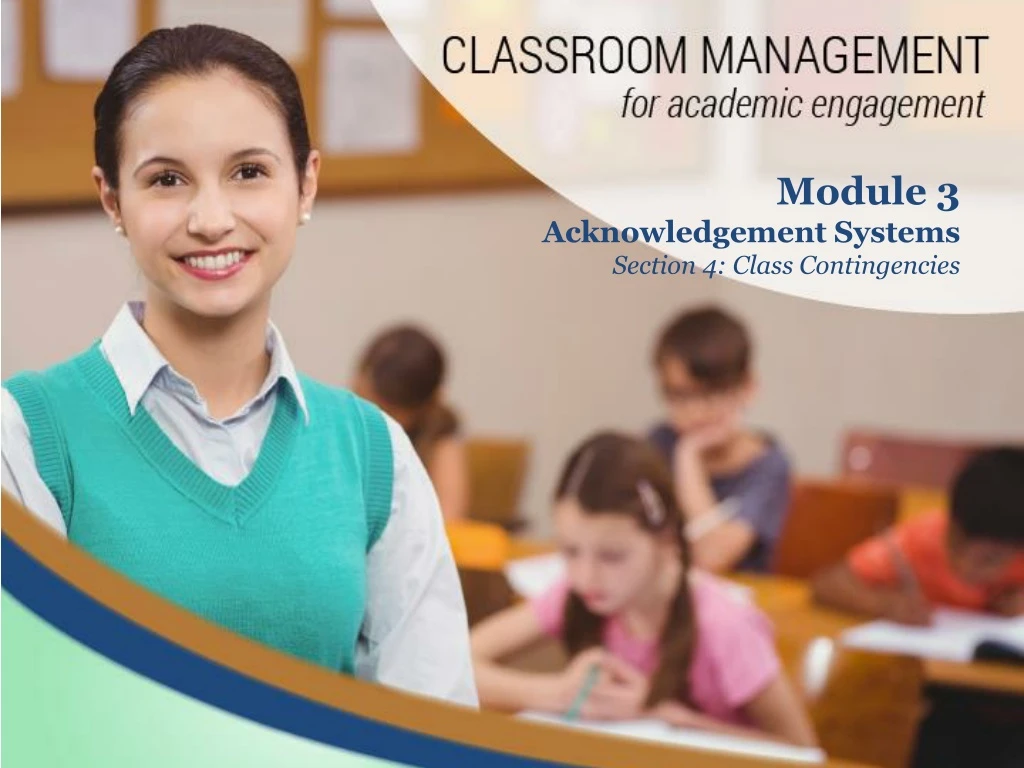 module 3 acknowledgement systems section 4 class