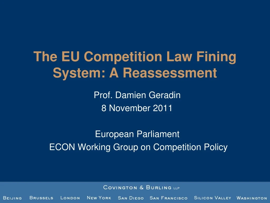 the eu competition law fining system a reassessment