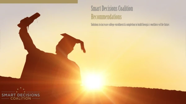 Smart Decisions Coalition Recommendations