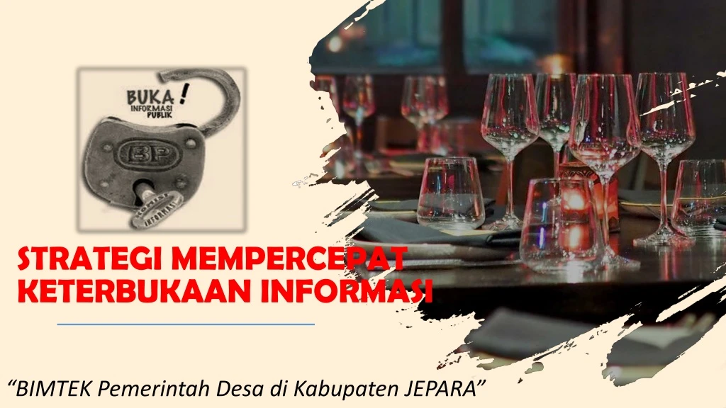 strategi mempercepat keterbukaan informasi