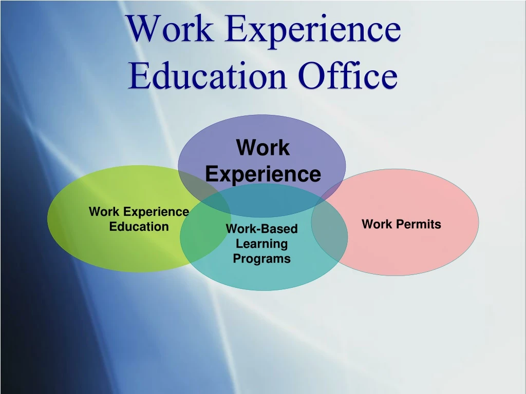 work experience education office