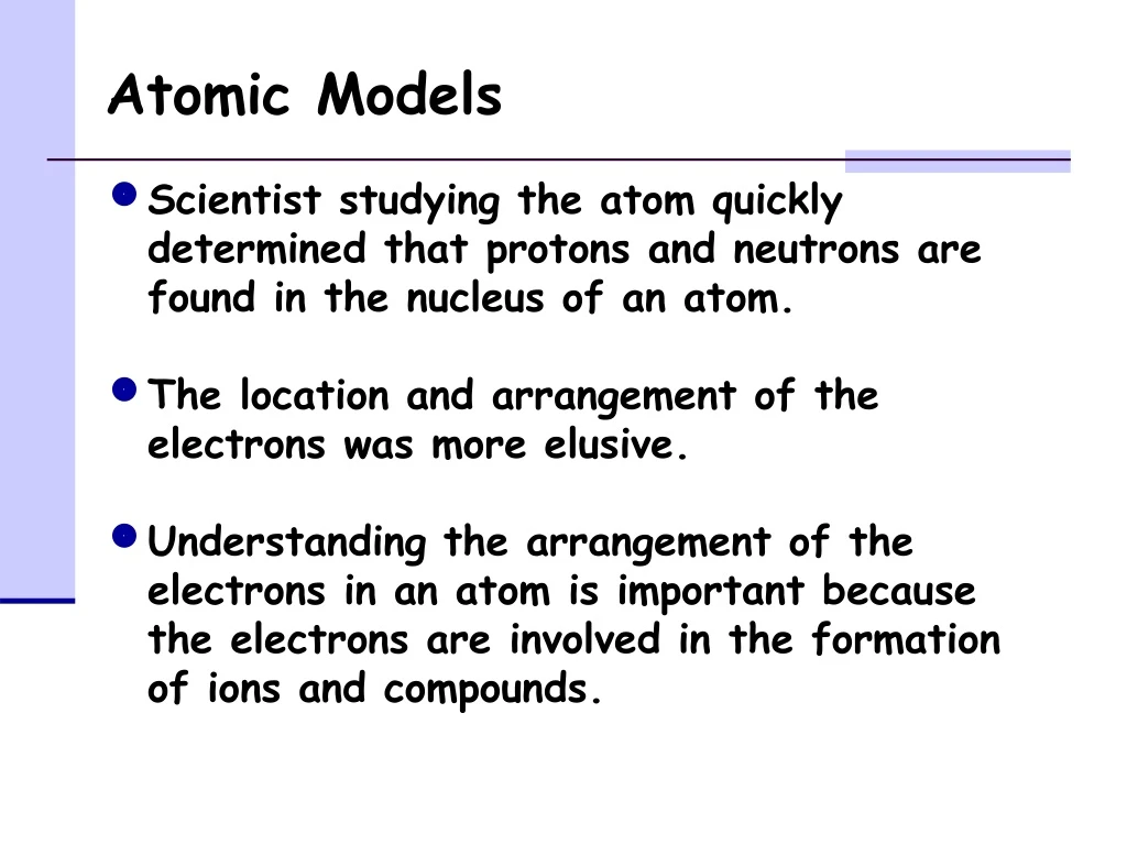 atomic models