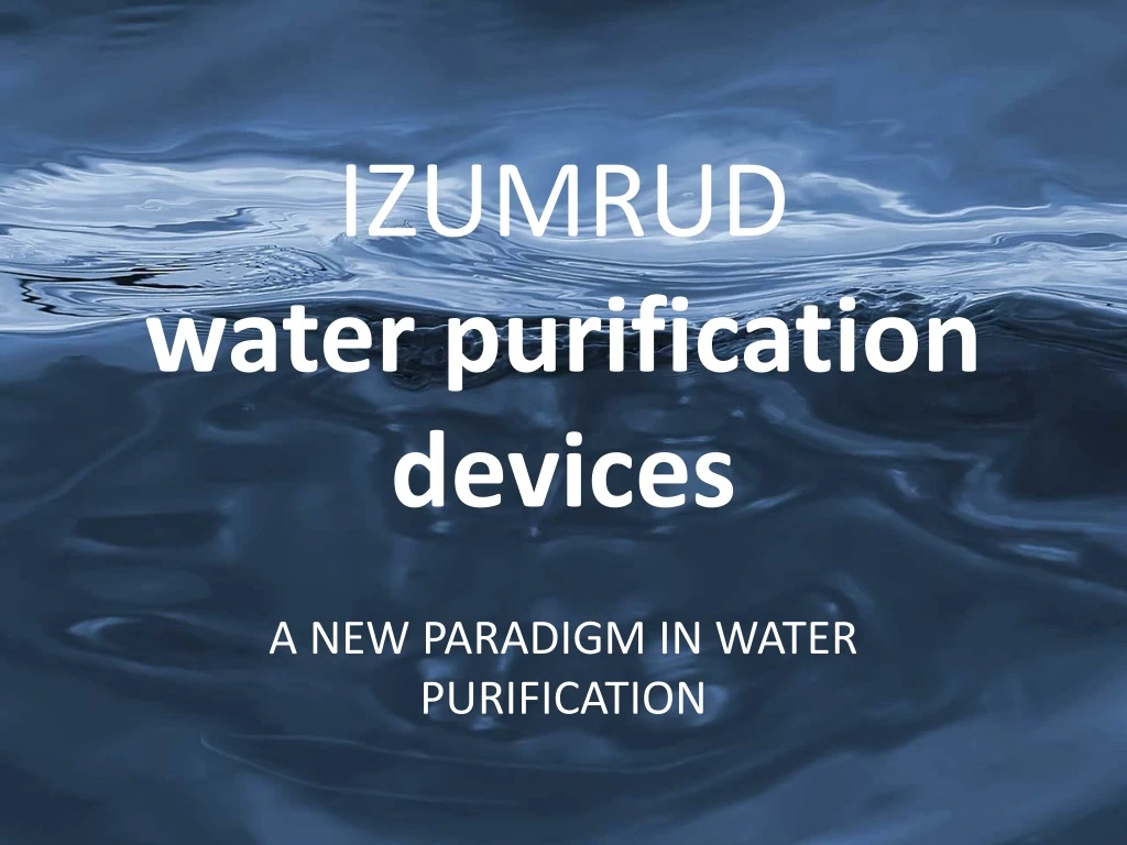 izumrud water purification devices