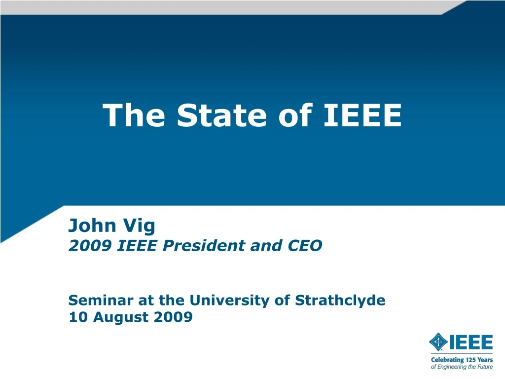 the state of ieee