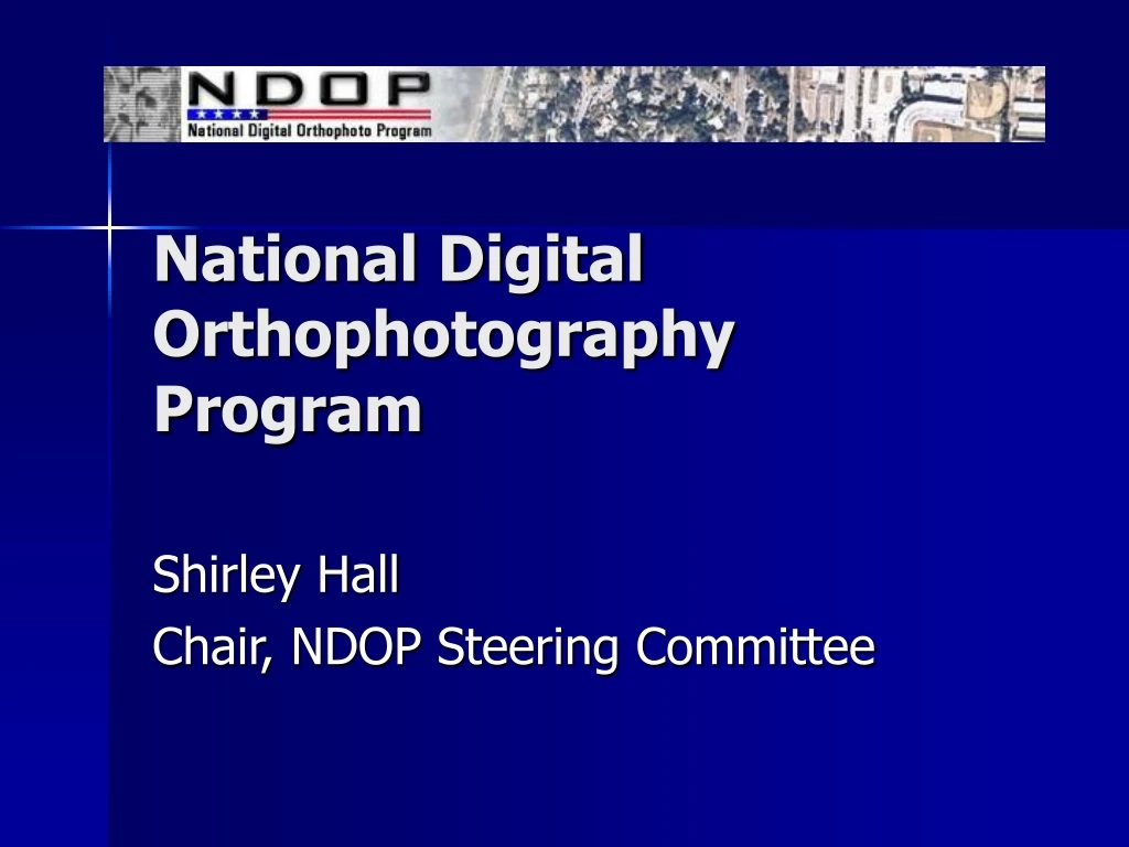 national digital orthophotography program