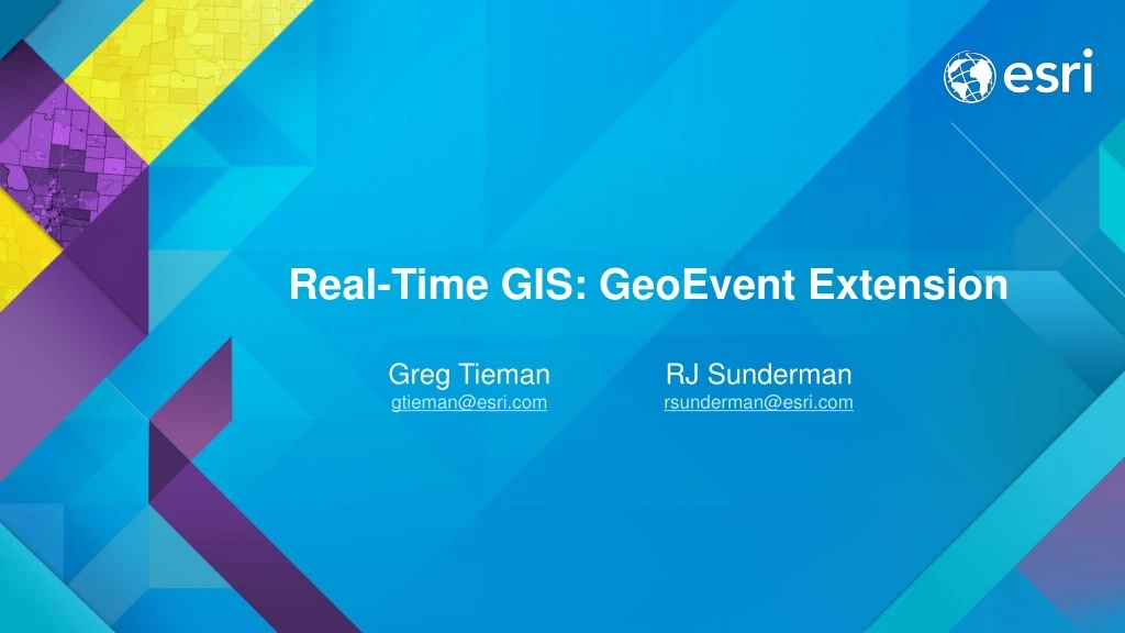 real time gis geoevent extension