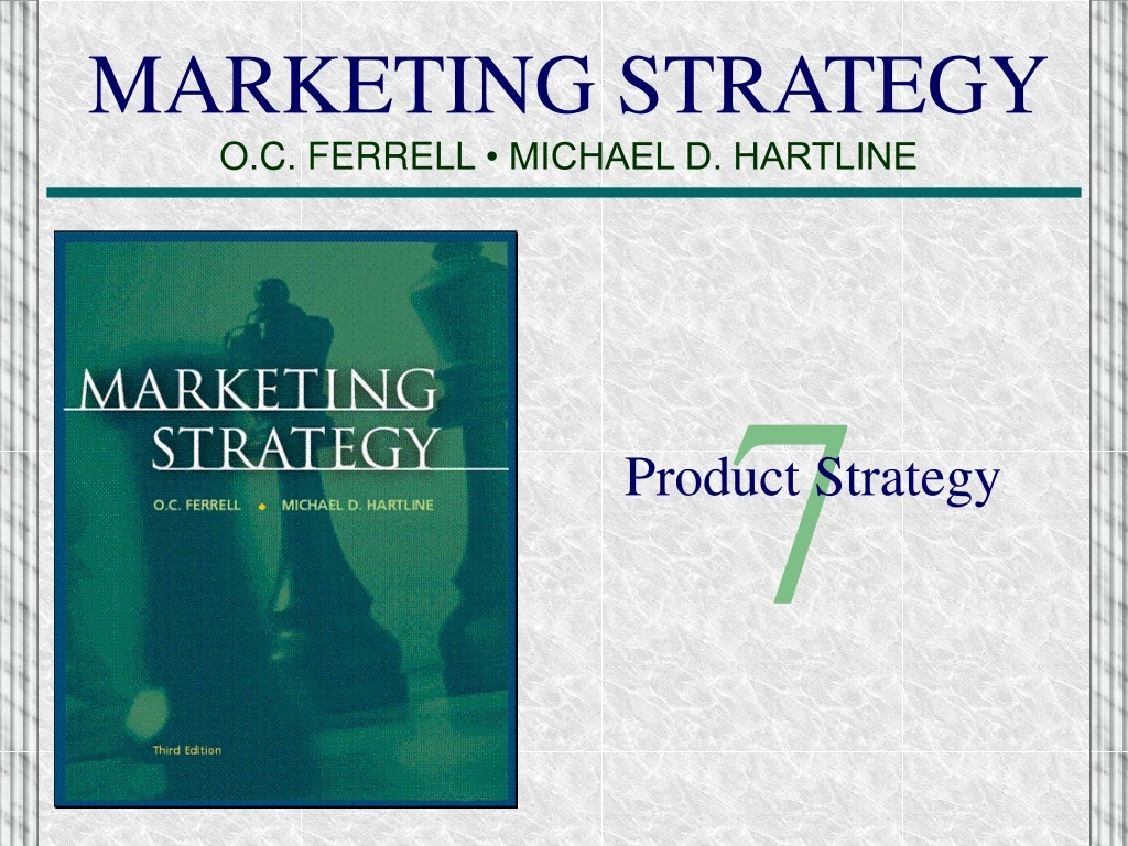 marketing strategy o c ferrell michael d hartline