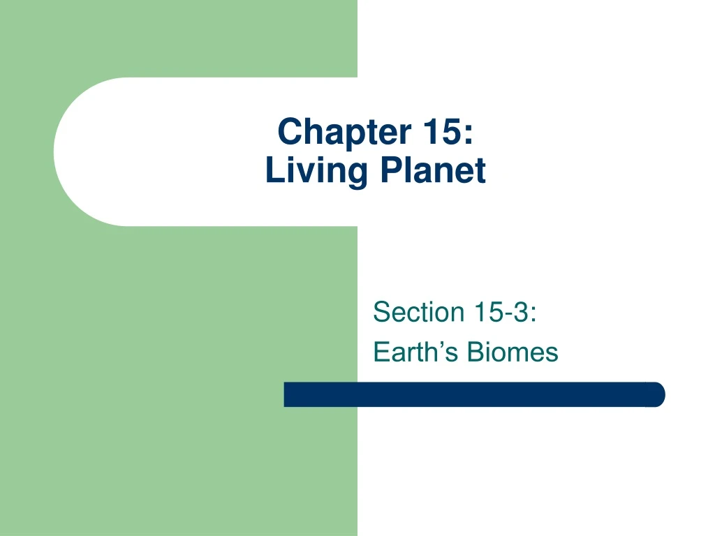 chapter 15 living planet