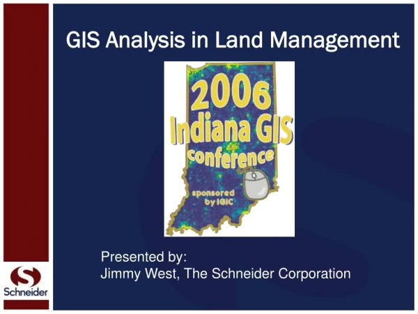 GIS Analysis in Land Management