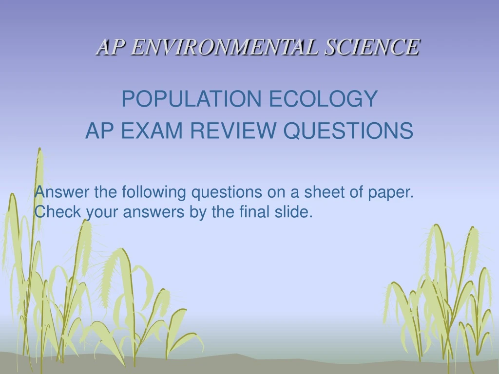 ap environmental science