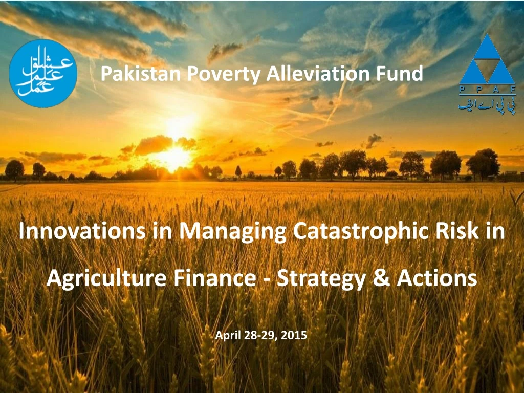 pakistan poverty alleviation fund