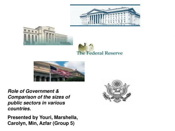 Role of Government &amp; Comparison of the sizes of public sectors in various countries.