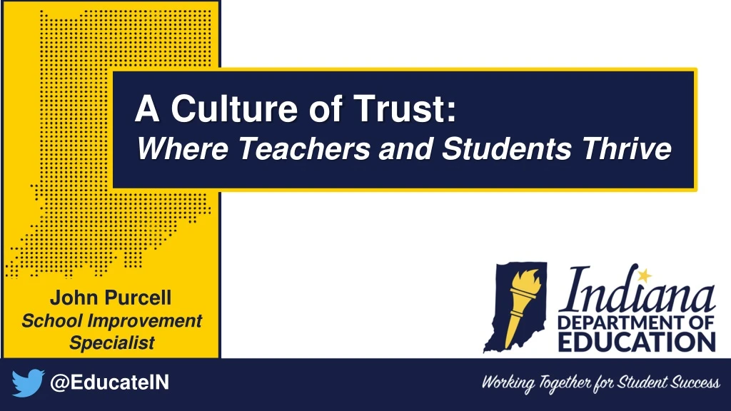 a culture of trust where teachers and students