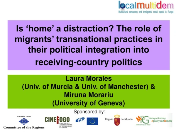 Laura Morales  (Univ. of Murcia &amp; Univ. of Manchester) &amp;  Miruna Morariu  (University of Geneva)