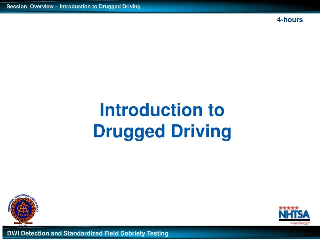 introduction to drugged driving