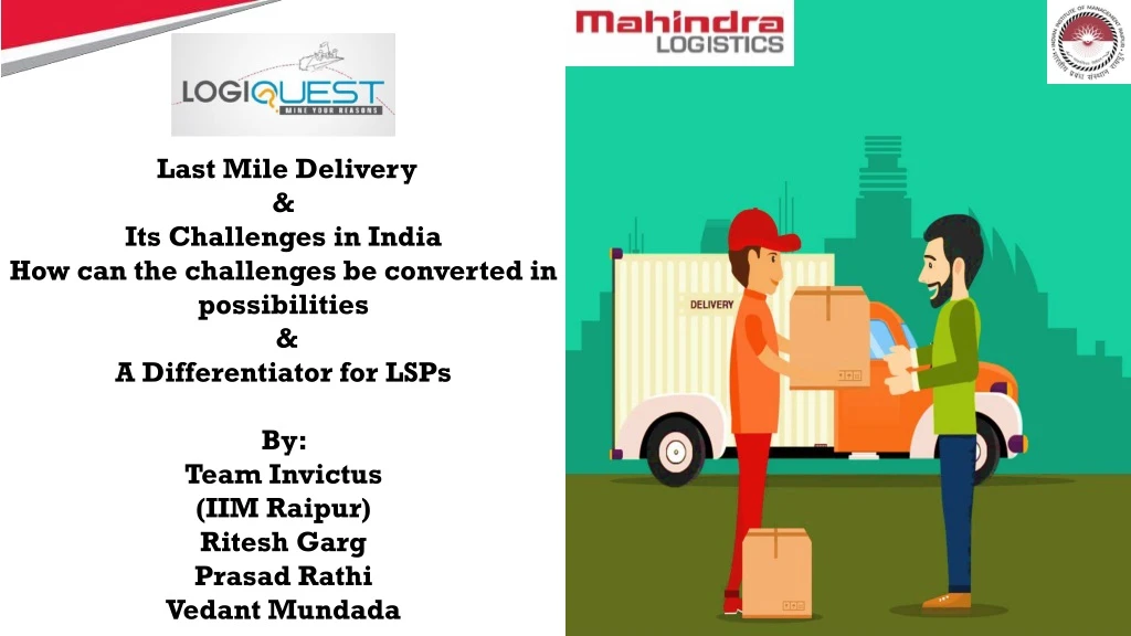 last mile delivery its challenges in india