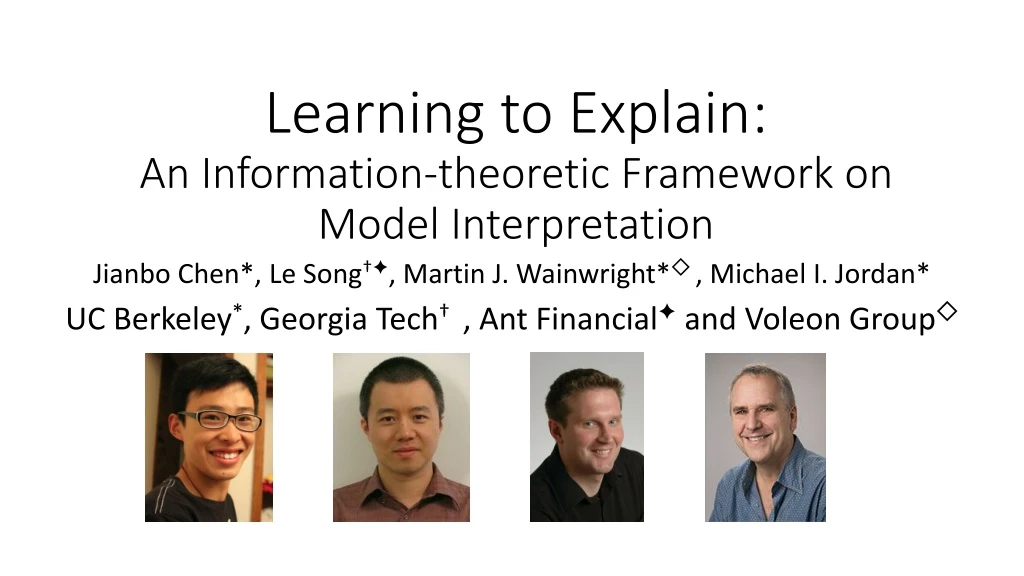 learning to explain an information theoretic framework on model interpretation